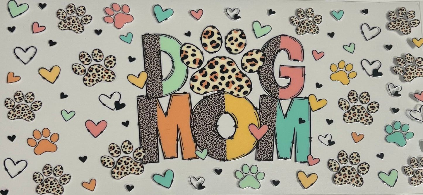 Dog mom colorful