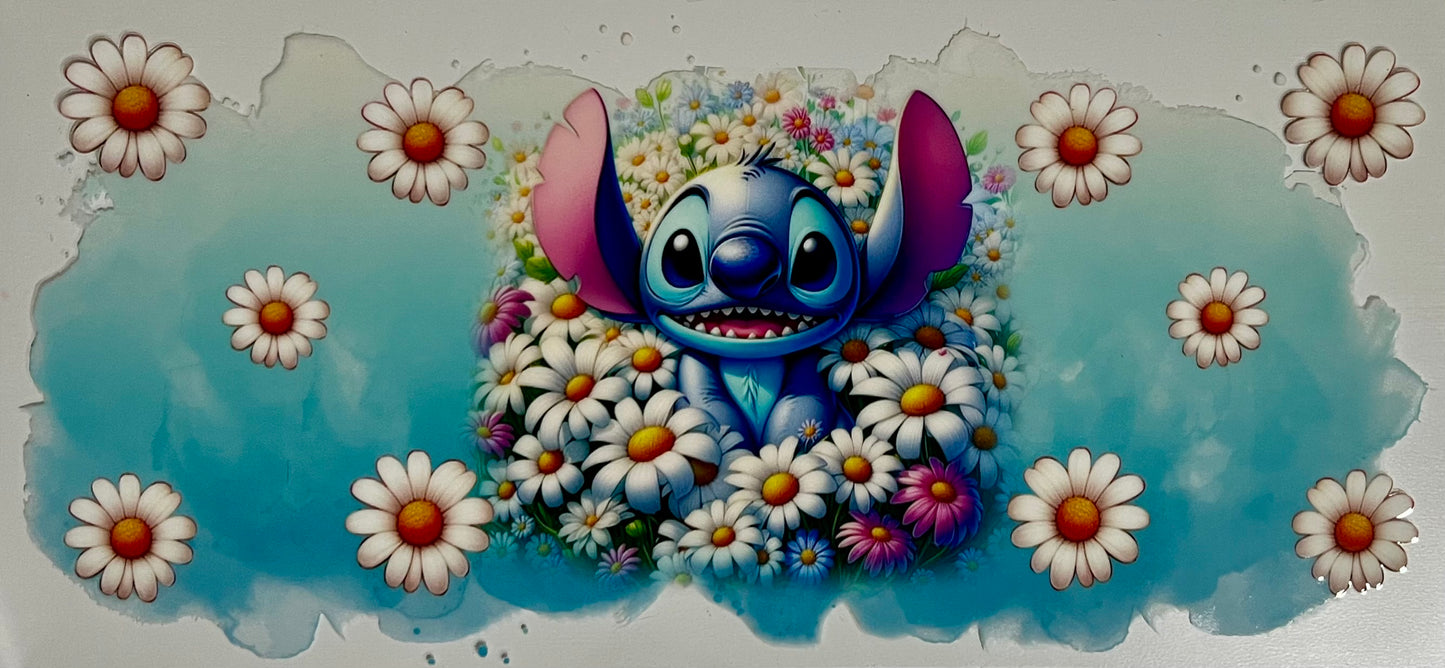 Stitch with daisies
