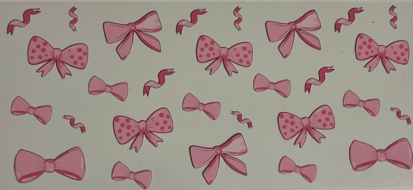 Pink small bows