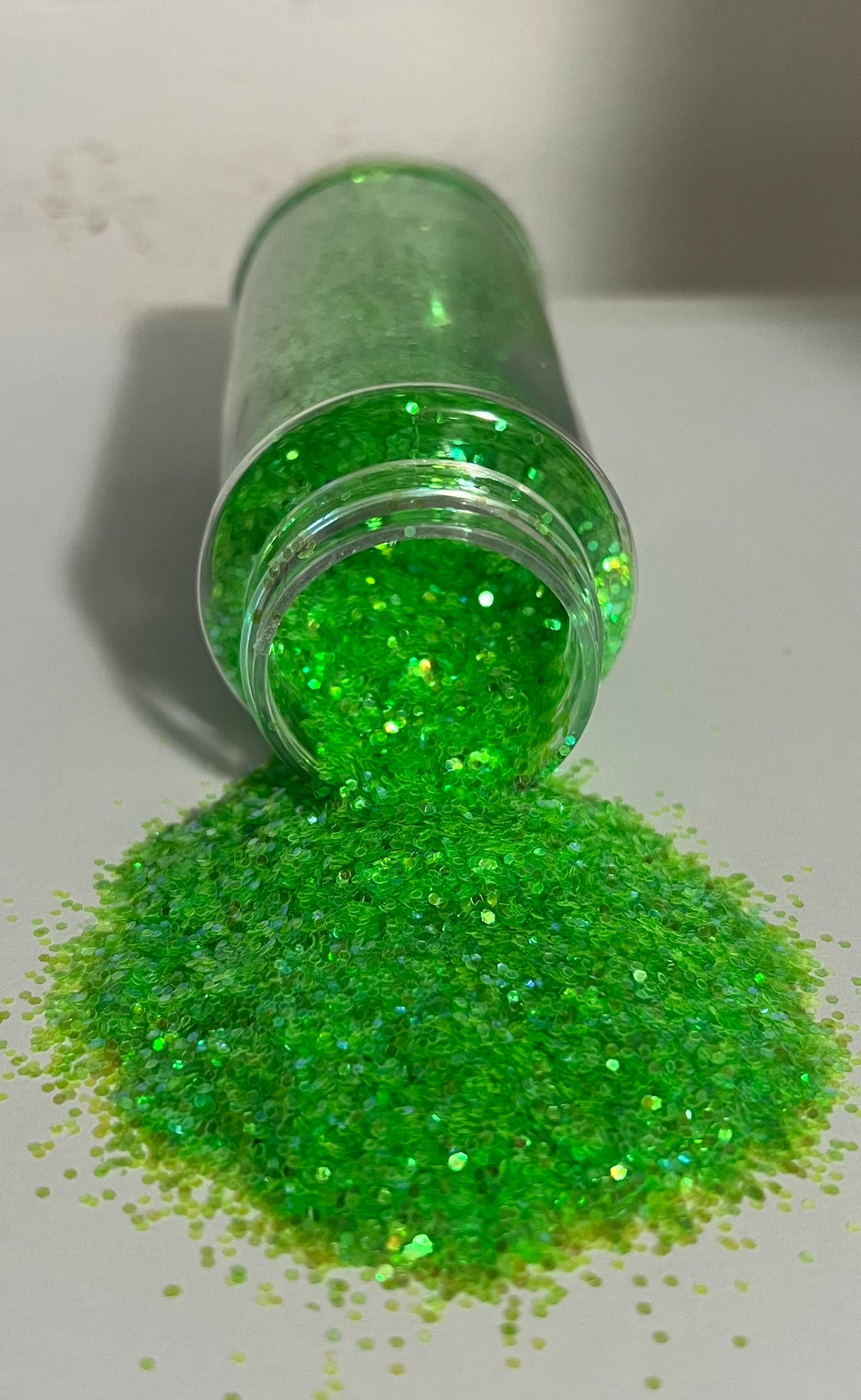 Green iridescent glitter