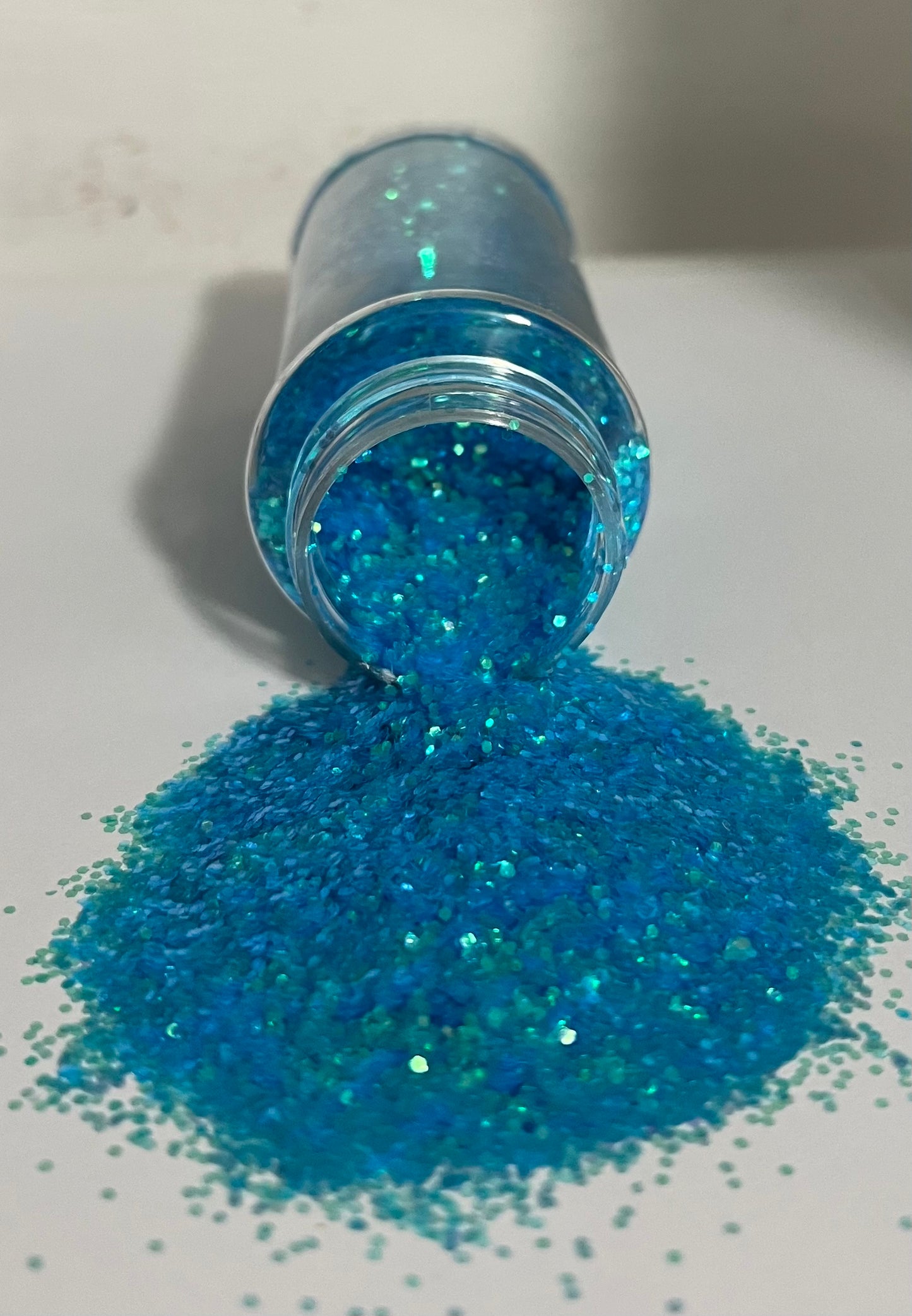 Blue iridescent glitter