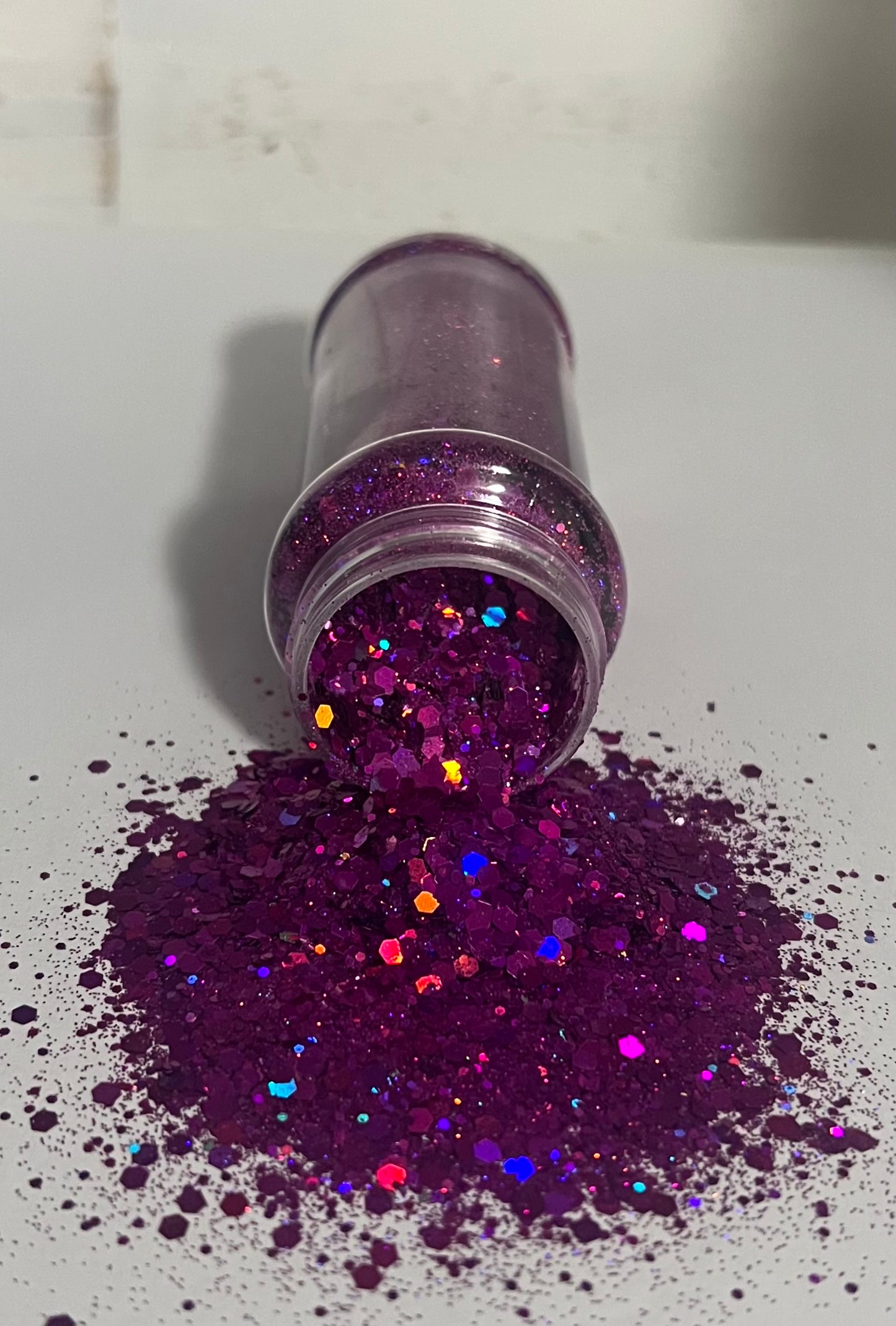 Purple pink holographic glitter