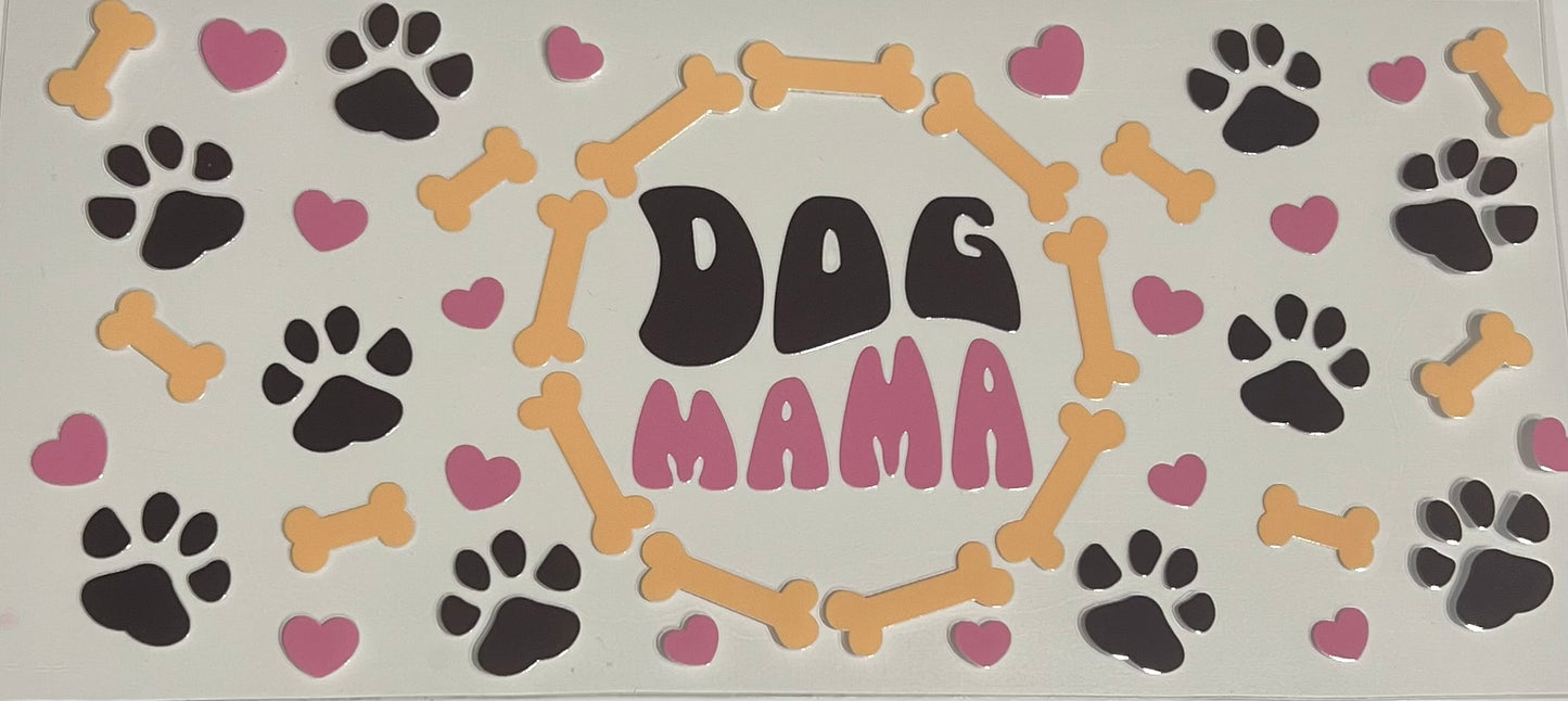 Dog mama pink and yellow