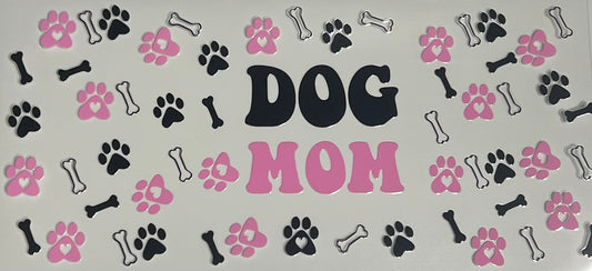 Dog mom pink and black