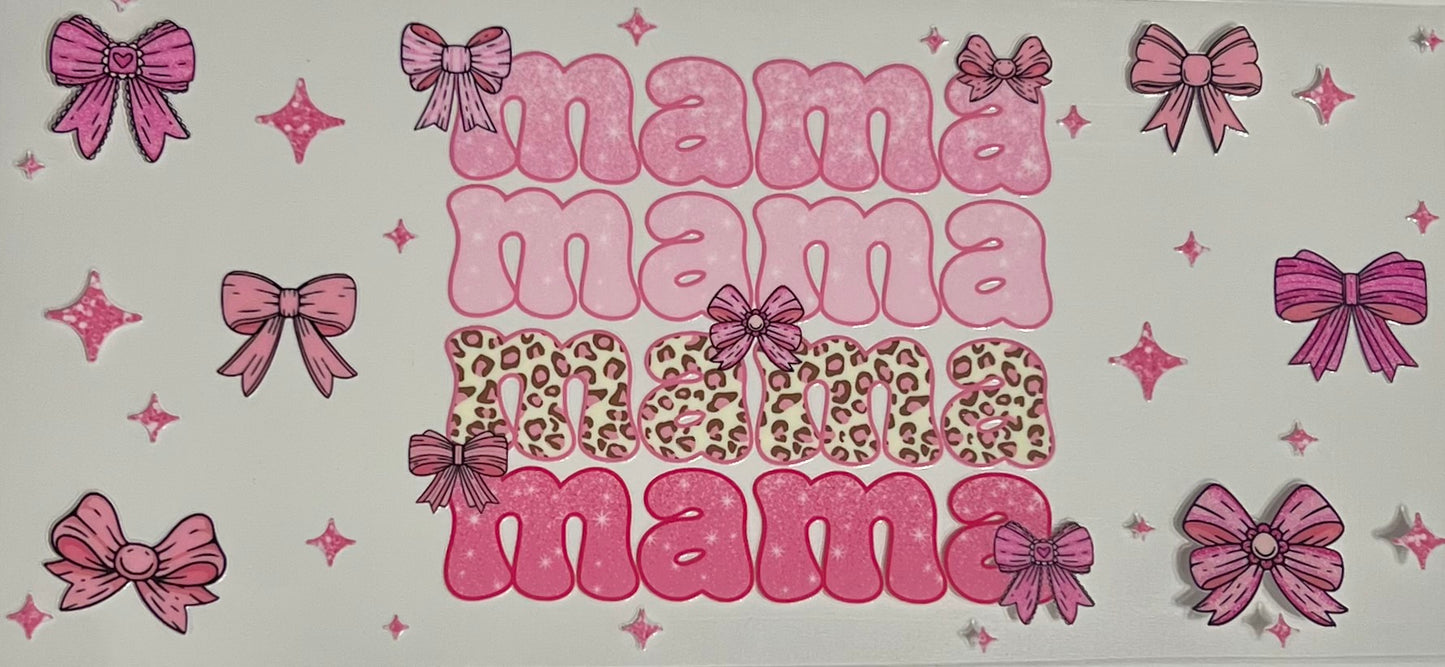 Mama pink bows