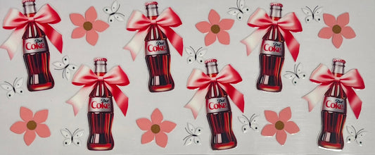 Diet Coke bottle with bows