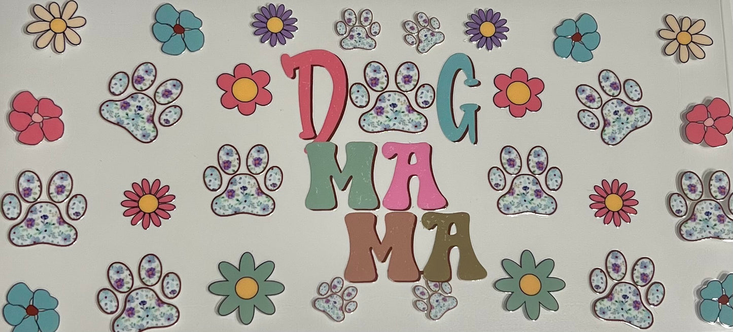 Dog mama colorful