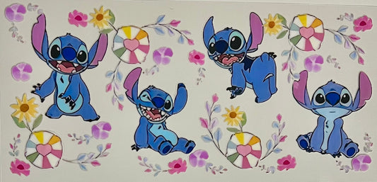 Stitch with flowers