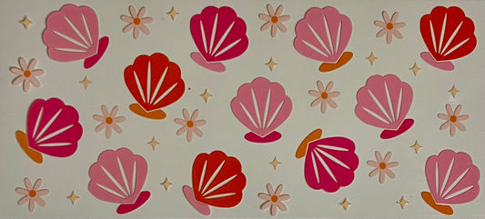 Seashells pink and orange