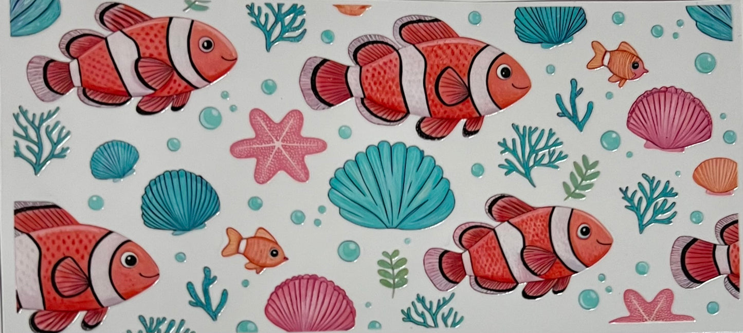 Clown fish and shells