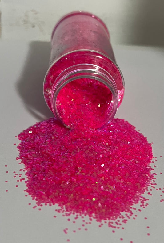 Pink iridescent glitter