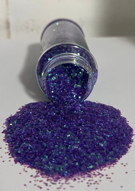 Purple iridescent glitter