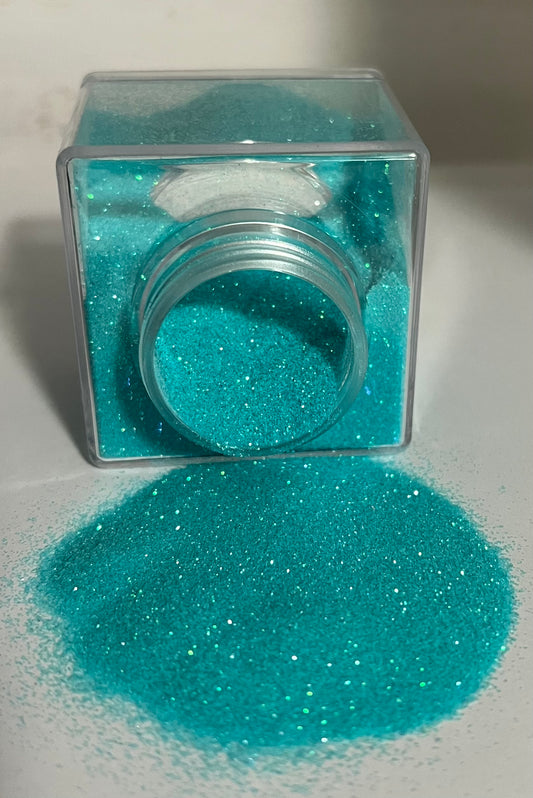 Teal fine glitter