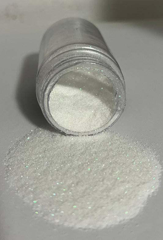 White fine glitter