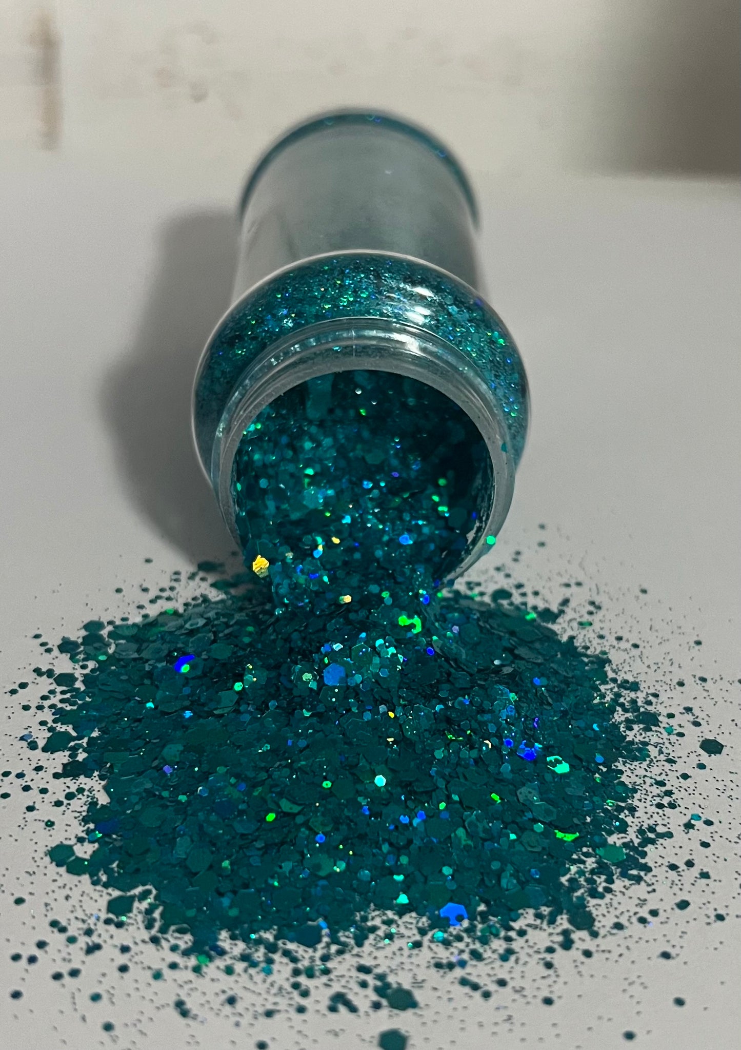 Dark teal holographic glitter