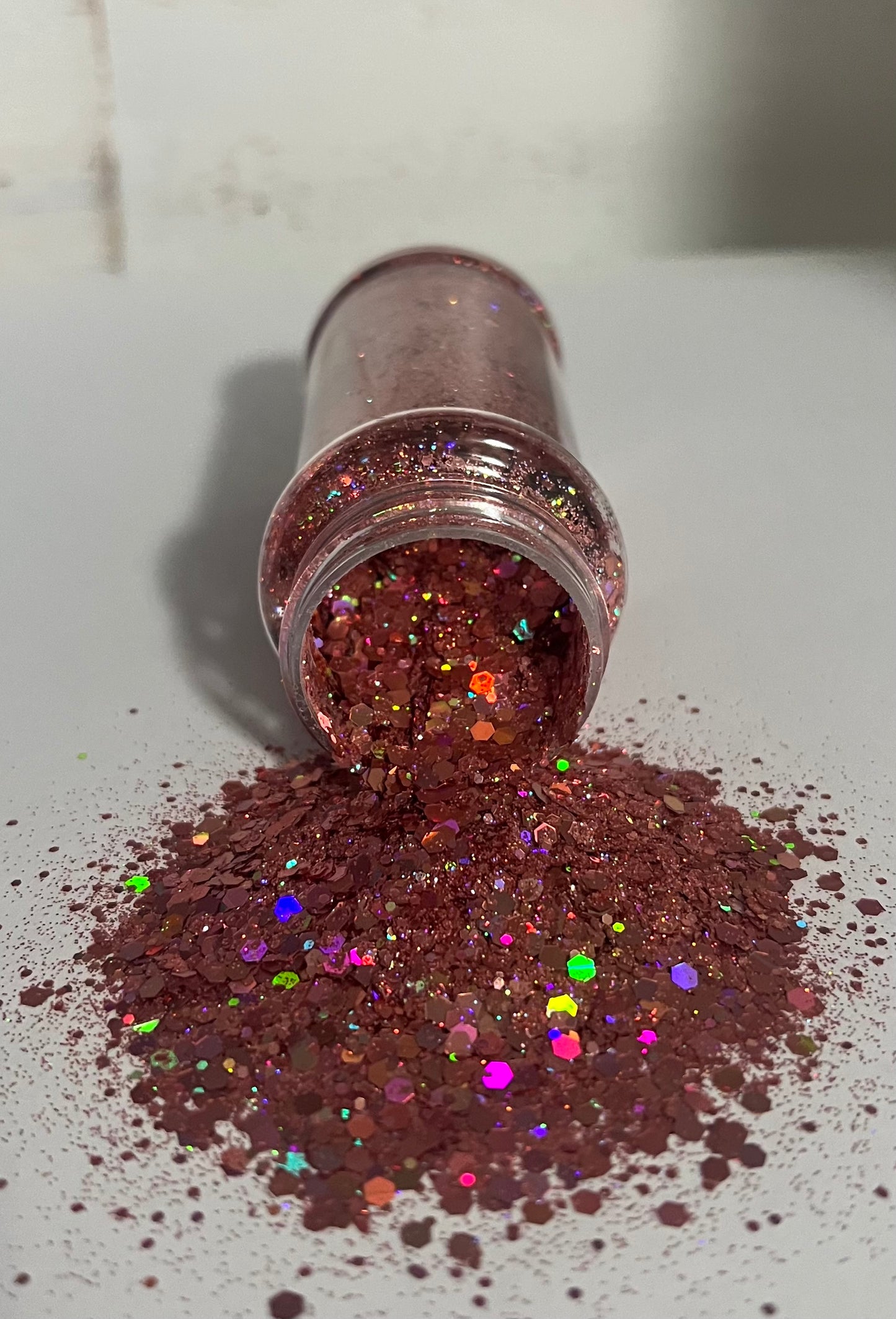 Light pink holographic glitter