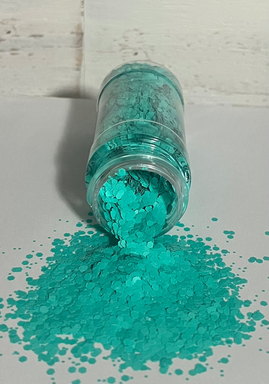 Seafoam chunky glitter