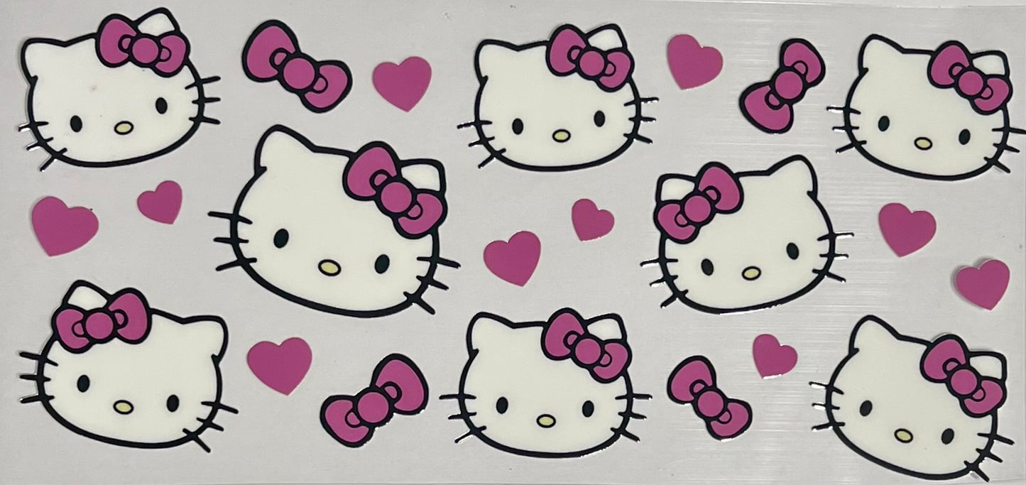 Hello kitty with hearts and bows
