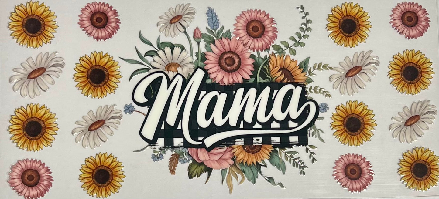 Mama with sunflowers